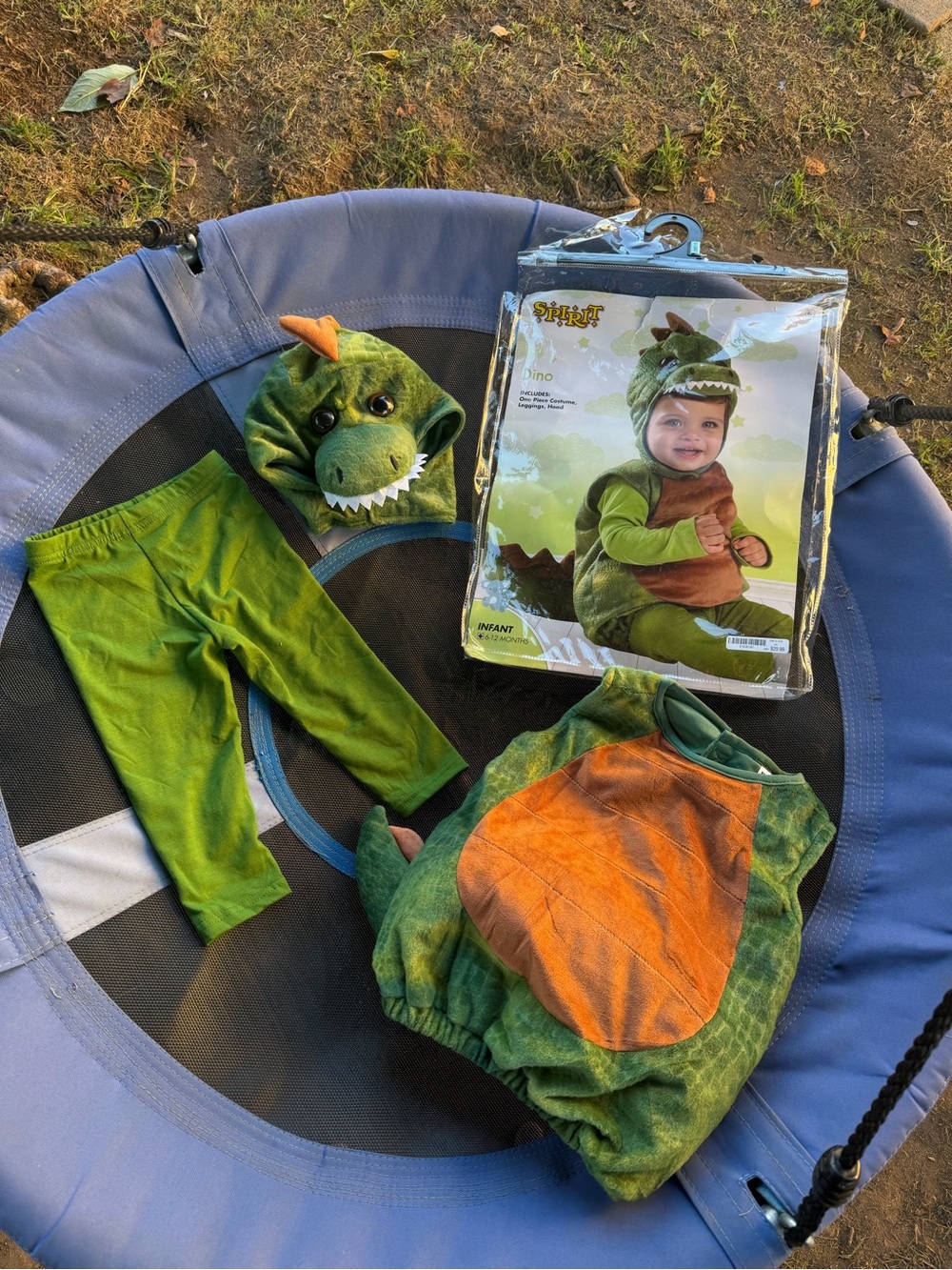 Spirit Green and Orange Infant Dino Costume - 3-Piece Set
